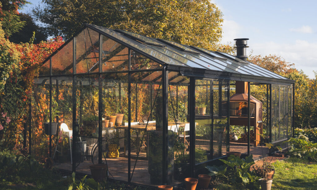 veranda met braaimaster fs corten niet geïsoleerd duo binnen 2 sidetable