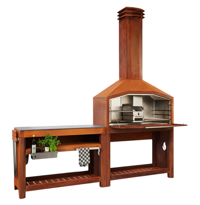 braaimaster fs duo corten complete opstelling