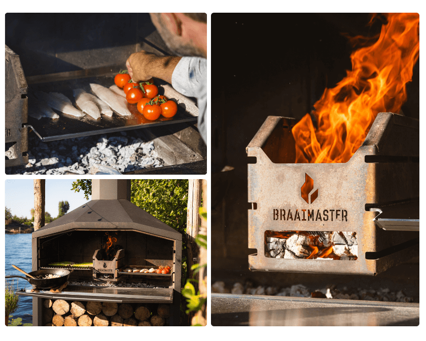 braaimaster tomate grillée et saumon fumé au bois